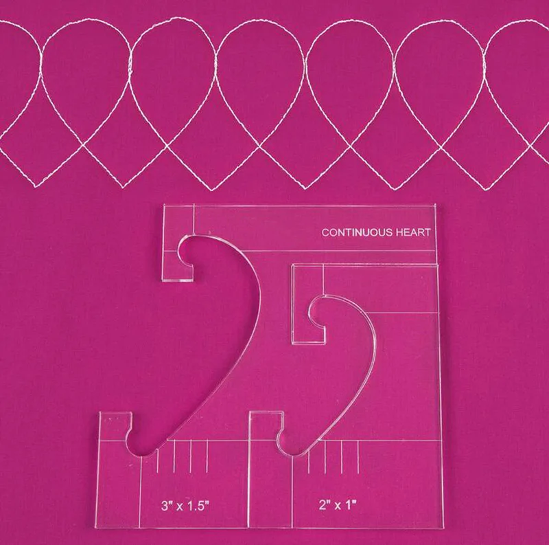  new ruler border sampler template set for sewing machine can create beautiful borders 1 set =4pcs #