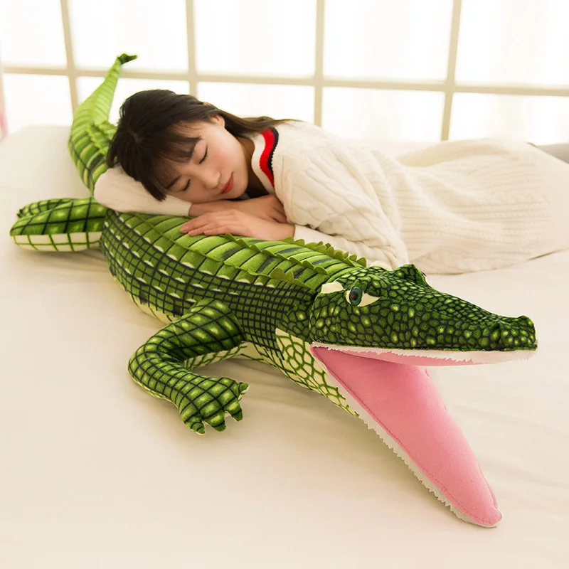 

Douyin Creative Simulated Crocodile Doll Large Size Children Pajama Birthday Gift Pillow Hot Selling Customizable