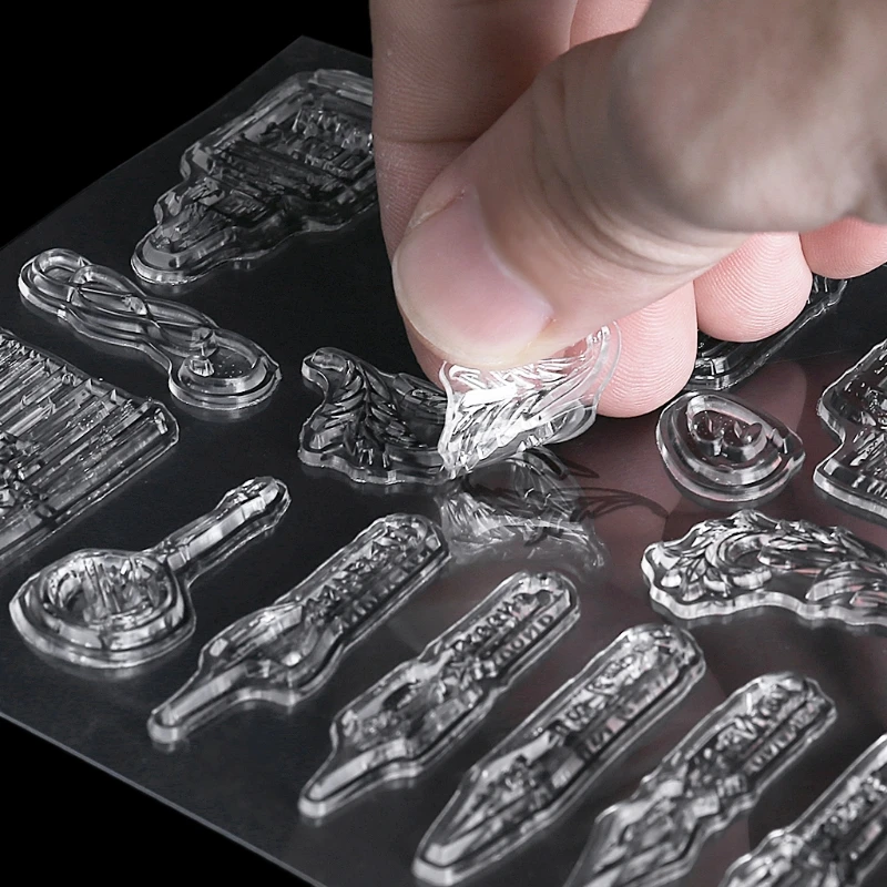 

1PC Transparent Silicone Clear Rubber Stamp Sheet Cling Scrapbooking DIY Gift