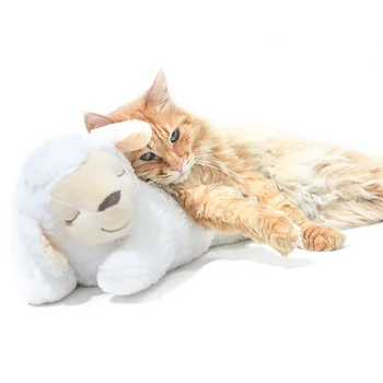 

Dogs Cats Puppy Behavioral Aid Toy Accompanying Training With Heartbeat Living Room Home Bedroom Anxiety Reduce Stress Relief