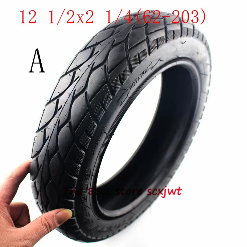 12 1/2X2 1/4(62-203) внутренняя и внешняя шина подходит для многих газовых электрических скутеров для ST1201 ST1202 e-Bike 12 1/2*2 1/4 колеса шины - Цвет: tyre A