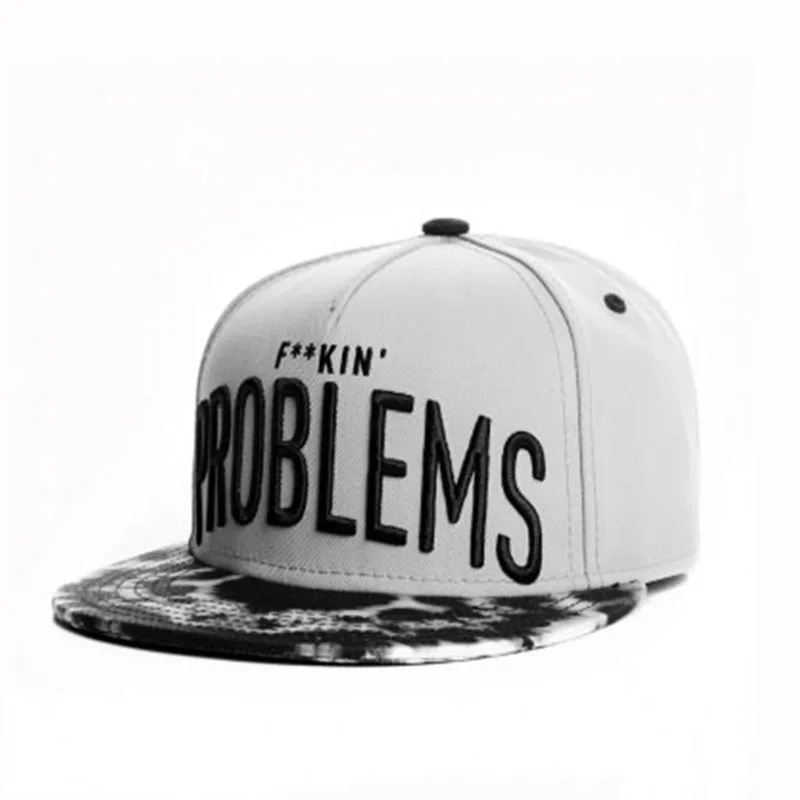 PANGKB брендовая Кепка F-king problems, хип-хоп баскетбольная спортивная Кепка snapback для мужчин и женщин, для взрослых, Уличная Повседневная Кепка-бейсболка от солнца - Цвет: Серый