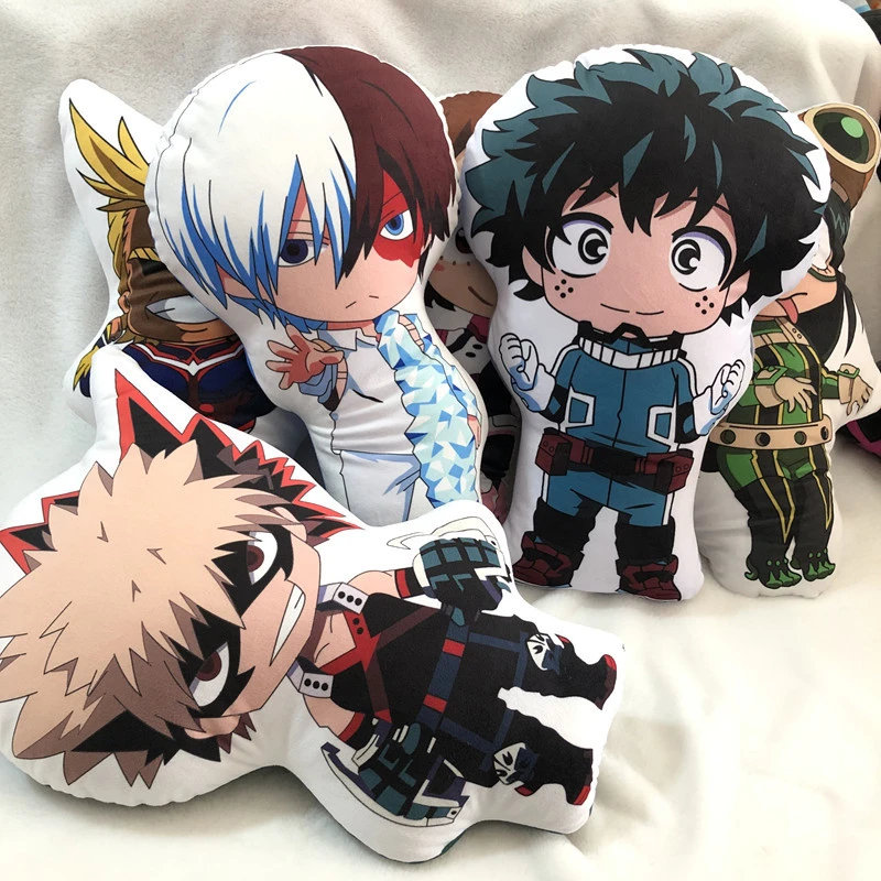 Juguetes de peluche de dibujos animados de 45cm, almohada de My Hero  Academia, almohada Bakugou Katsuki Todoroki Shoto Midoriya, regalo para  niños y niñas|Cine y TV| - AliExpress