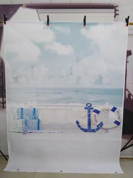 

Flash Deal!!! Background Photography Sea Boat Beach Holiday Children Photoshoot Backdrops