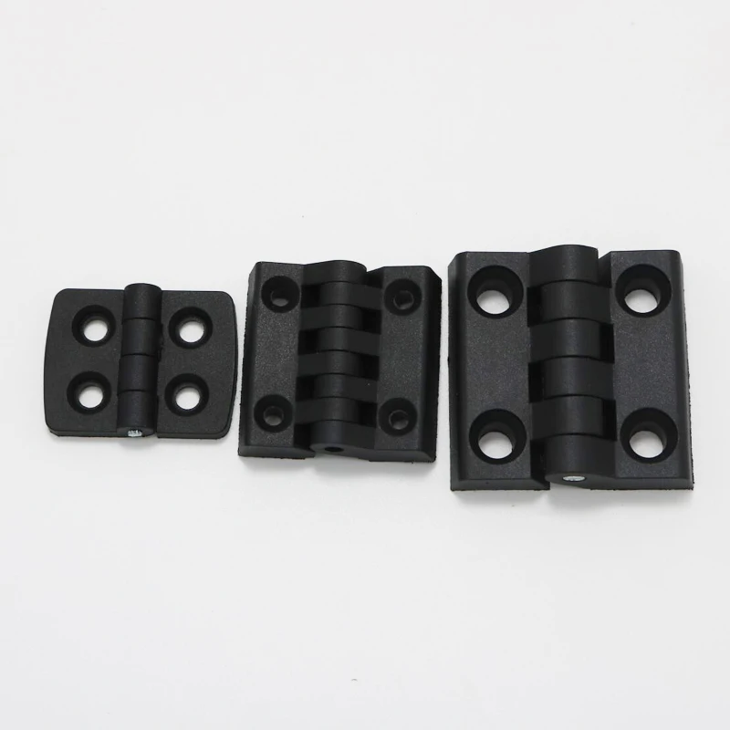 Small Hinges 10PCS 40*30mm Black Mini Plastic Door Bearing Butt Cabinet Drawer Jewellery Box ABS Hinge For Furniture Hardware