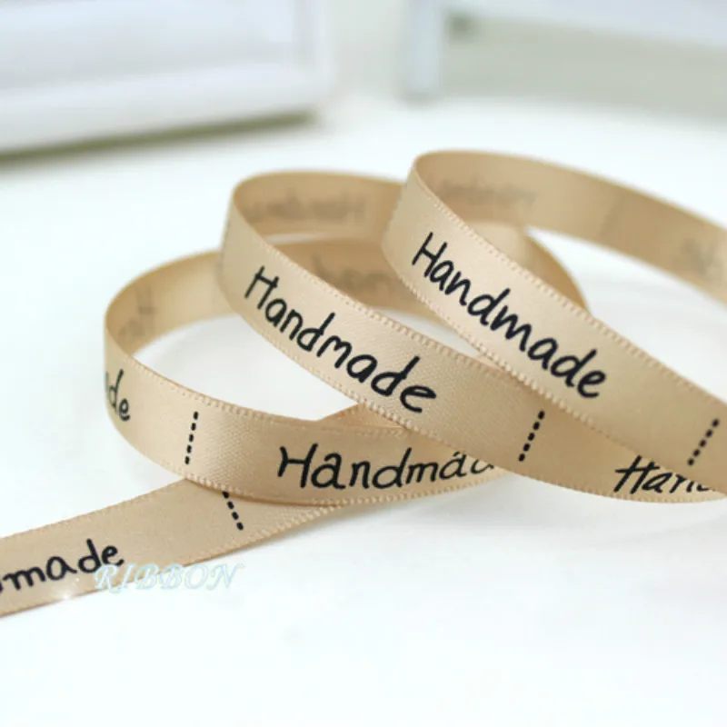 Атласная Лента ручной работы с принтом 3/8 дюйма (10 мм) (2 м)|satin ribbon|printed satin ribbonribbon for