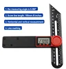 Digital display T-shaped movable angle ruler woodworking tool level T-shaped angle ruler Marking T-Ruler 2
