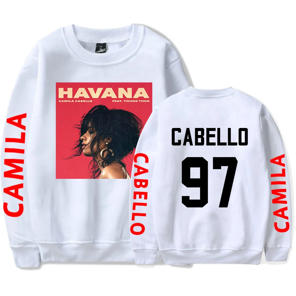Женская толстовка с капюшоном Camila Cabello пуловер размера плюс 2019|Толстовки и