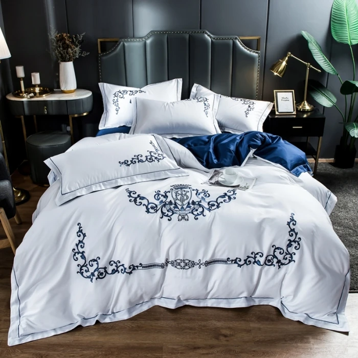 luxury bedding emboidery Bedding set 100% cotton luxury bedding emboidery Bedding set 100% cotton
