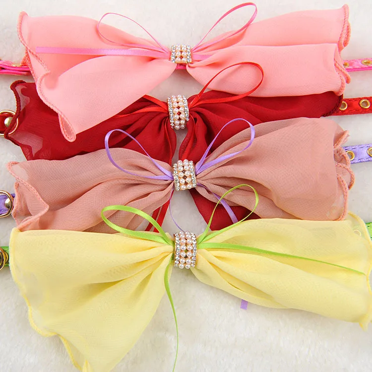 

Ru xian ~ Si hua ~ Pet Dog Cat Neck Collar Amigo Ladies' Chiffon Neck Ring