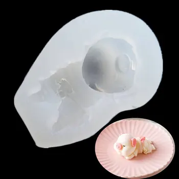 

3D Cute Piggie Shaped Cake And Chocolate Decoration Silicone Mold
