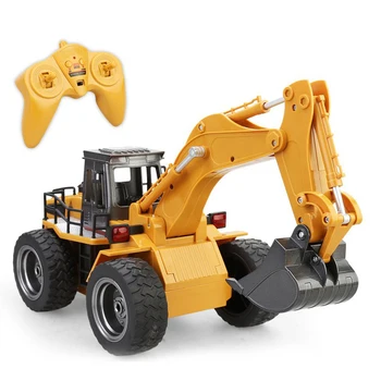 

Simulation RC Excavator Tractor Shovel with Lights Sounds Toy Forklift Truck Engineering Vehicles Construction Toys For Children