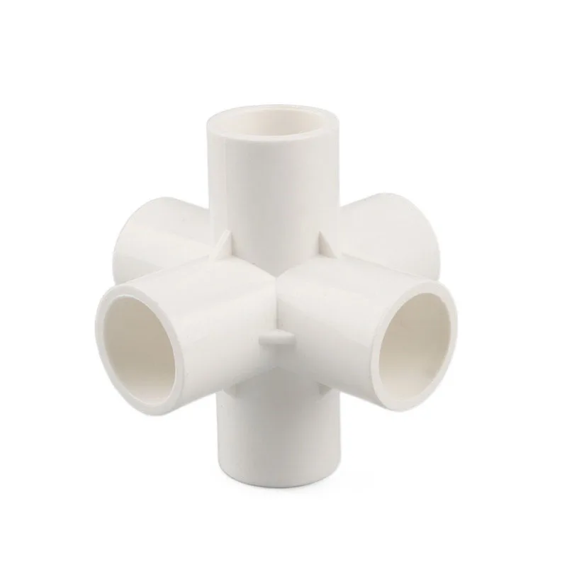 thumbnail image 1 of Accesorios de tubería de PVC blanco de 20/25/32 mm, codo recto, conector en T, adaptador de tubería de agua, juntas de 3, 4, 5 y 6 vías, 1 of 5
