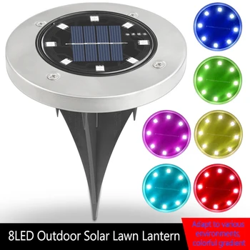 

2/4Pcs Solar Power Buried Stair Light Under Ground Lamp Outdoor Path Way Garden Decorations Floor Lawn Lamp Waterproof Footlight