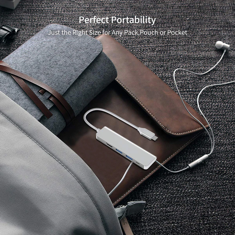 Концентратор USB Type C USB-C адаптер Thunderbolt 3 Dex станция для samsung Galaxy Note 8 S9/8 с HDMI 4K USB 3,0 портами для MacBook Pro