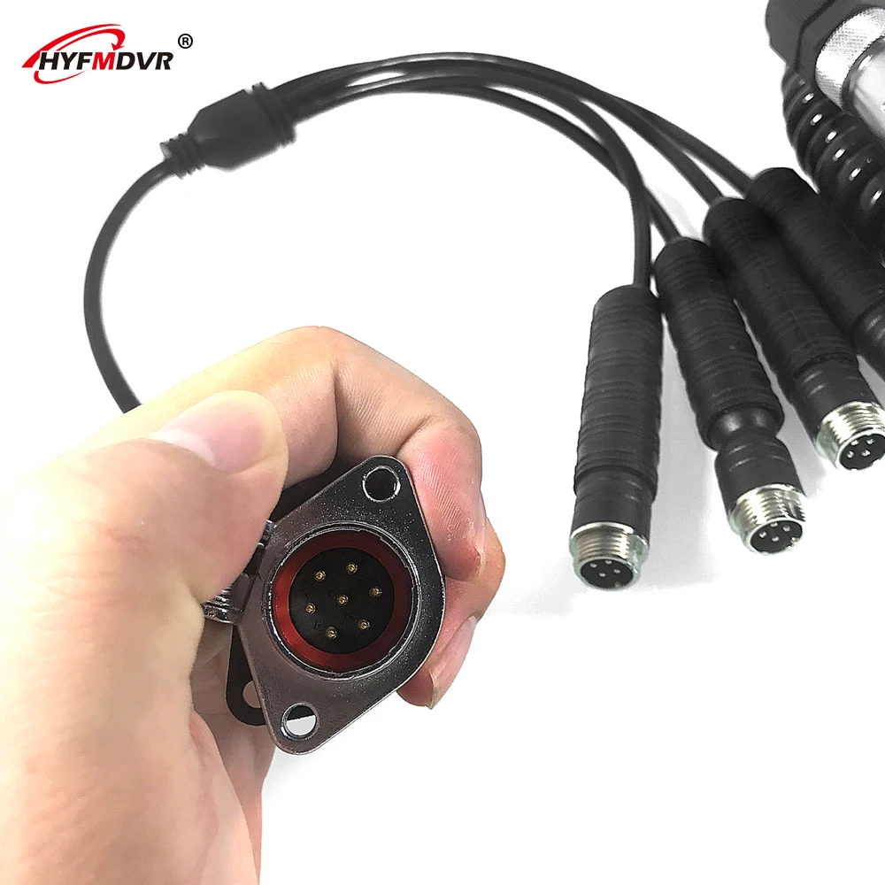 HYFMDVR с фабрики водонепроницаемый солнцезащитный крем анти-помех скорой помощи видео наблюдения пружинный кабель 5 м длина черный провод