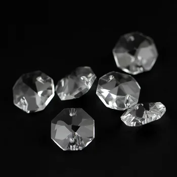 

14-22mm High-quality K9 Crystal Transparent Flower Shape Large And Small Octagonal Loose Beads Used
