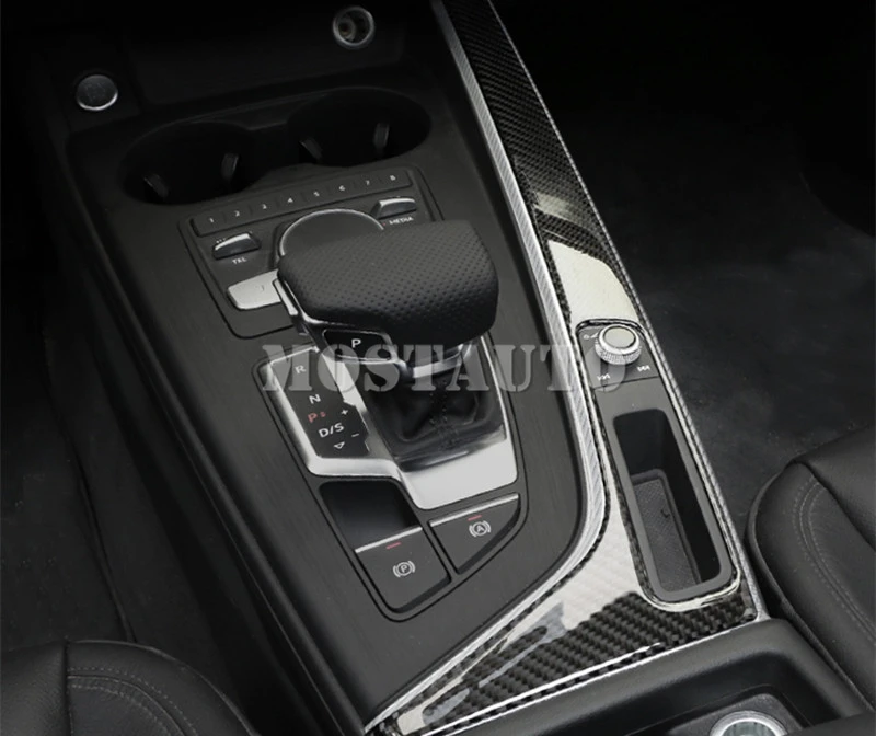 Для Audi A5 S5 панель переключения передачи из углеродного волокна рамка накладка- 1 шт