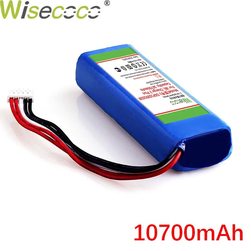 WISECOCO 10700 мАч GSP1029102R батарея для J BL Charge 2 Plus Charge 2+ Charge 3 большой запас последние продукты высокое качество батареи