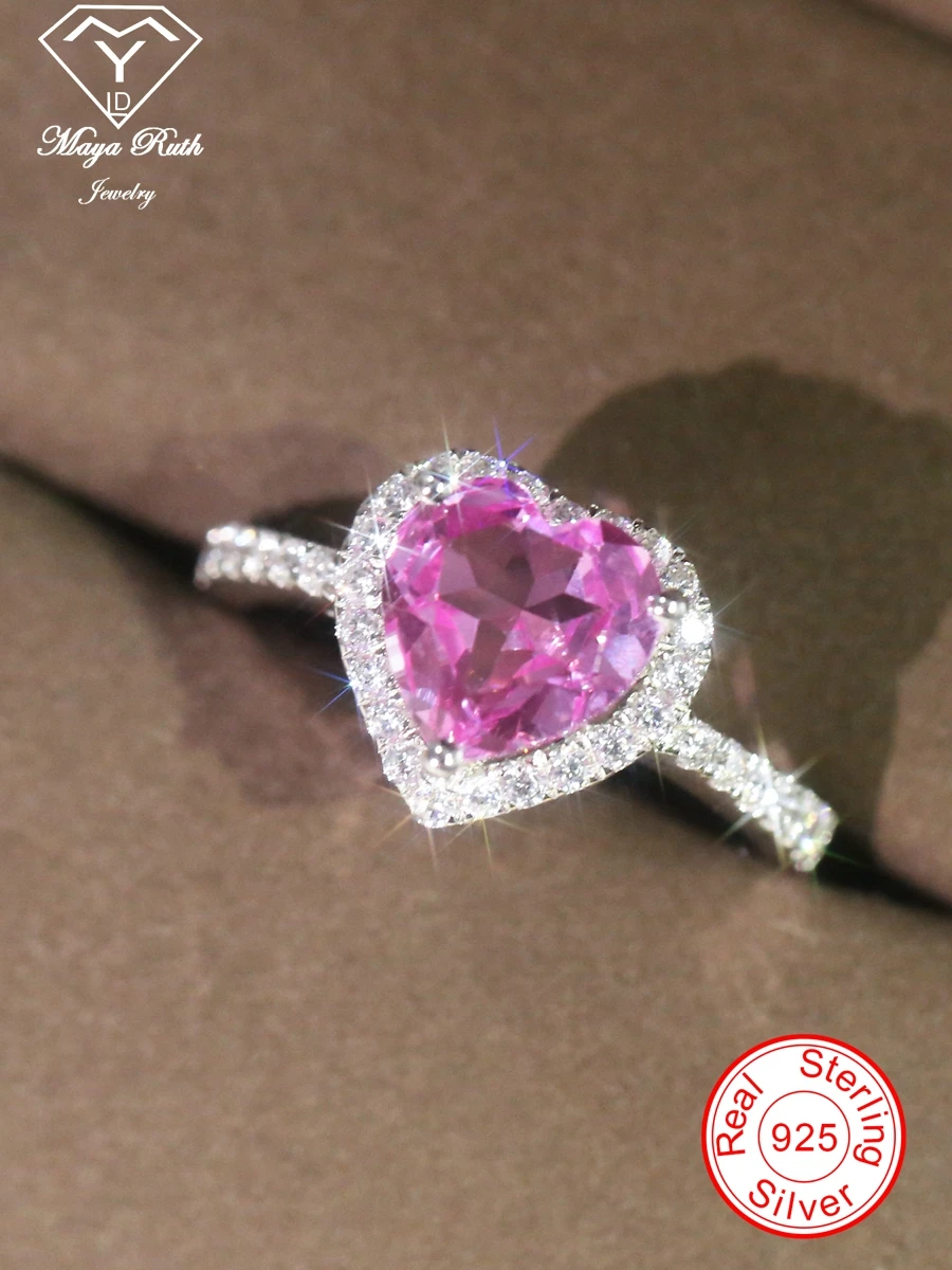 Heart-Shaped Pink Sapphire Ring