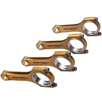 

Conrod Connecting Rod Con Rod Titanizing For VW Bora Passat Golf Beetle Seat Ibiza Skoda 1.8 2.0L 144mm 800hp+ TUV Certification