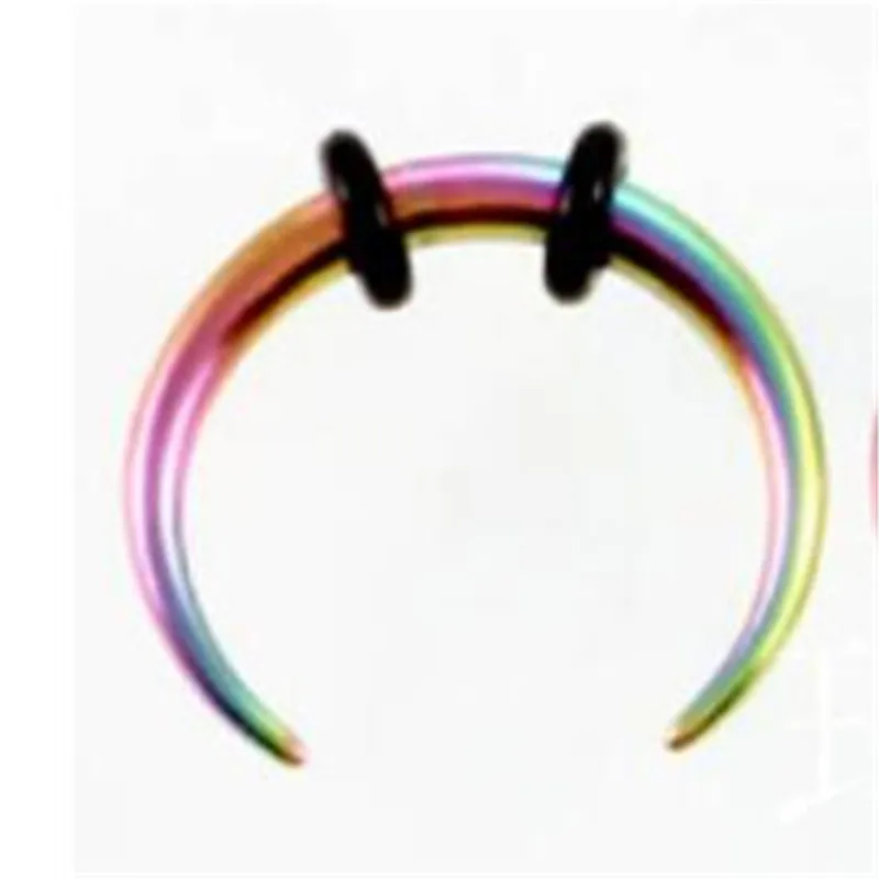1Pcs Hot Nose Clip On 6/10 mm Surgical Steel Ring Thin Small Hoop Piercing Studs For Women Girls | Украшения и аксессуары