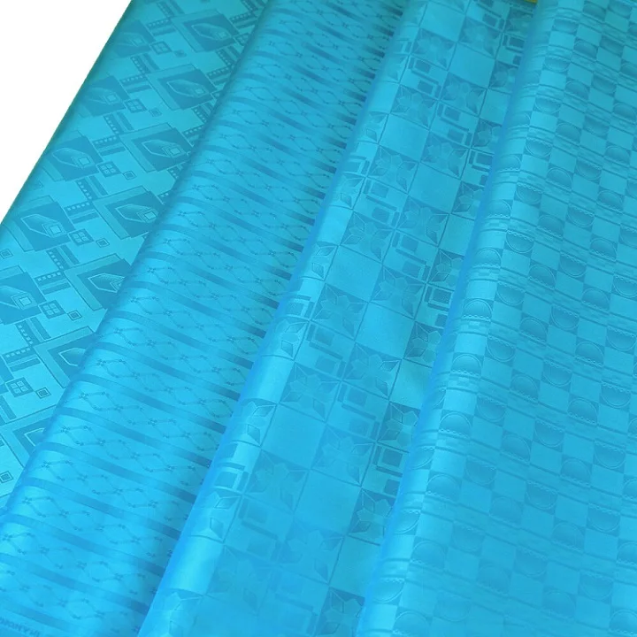 9-Turquoise Austria Quality Original Bazin Riche Fabric Similar to getzner Jacquard Soft Guinea Brocade Fabric 100 Cotton Sewing Fabric - Цвет: 9-Turquoise