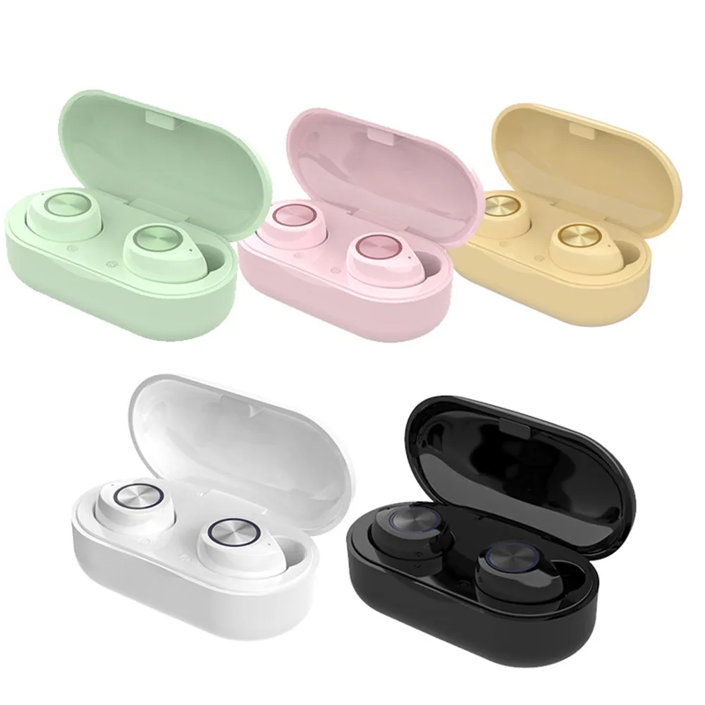 TWS TW60 Sports Earbuds Bluetooth Earphone Macaron Wireless Earbuds for iPhone 11 11 Pro Max Bluetooth Earphone Headset