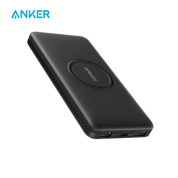 

Anker Wireless Portable Charger, PowerCore 10,000mAh Power Bank with USB-C (Input Only), External Battery Pack