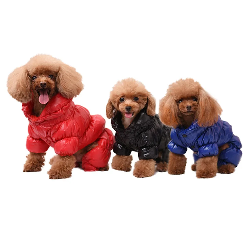 Luxury Pet Dog Clothes Winter Thicken Warm Dog Coat Chihuahua French Bulldog Pug Puppy Jacket Dog Jumpsuit Clothing Pets Clothes