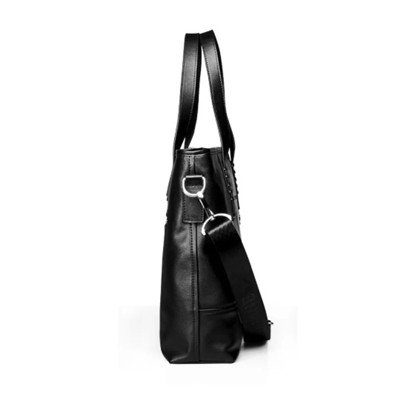 2023 New Men's Briefcase Genuine Leather Male Bags High Quality Fashion Laptop Briefcase Bag Large Shoulder Bag For Men Totes 2