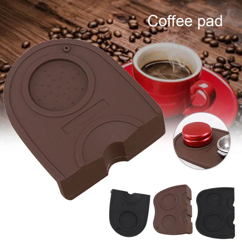 

1 Pcs Coffee Mat Espresso Latte Pen Tamper Rest Holder Thick and Elastic Silicone Coffee Pad FPing