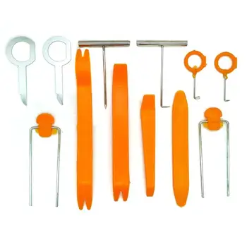 

Car Audio Disassembly Tool 12-Pcs Set Modified Special Audio Removal Tool Car Speaker Repair Tool Yellow