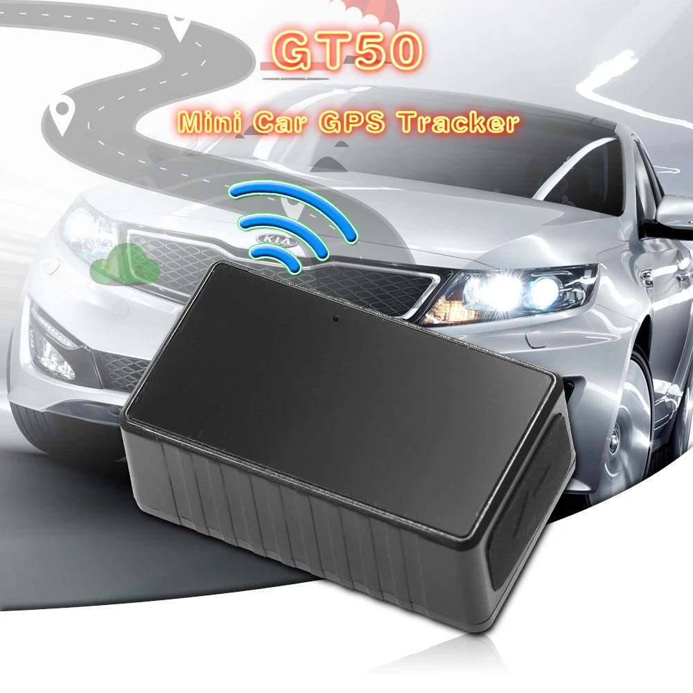 Мини Магнитный GPS-трекер GT50 локатор для отслеживания голоса SIM-карты с записью