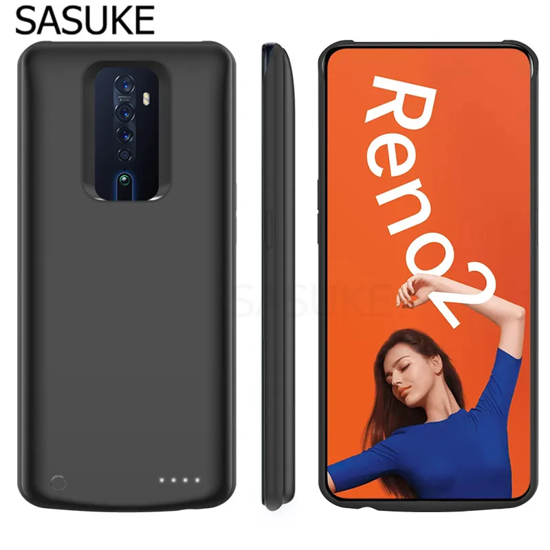 6500 мАч чехол для зарядки аккумулятора s для Oppo Reno 2 мягкий силиконовый чехол для внешнего аккумулятора для Oppo Reno 2 Твердый чехол для задней панели fundas