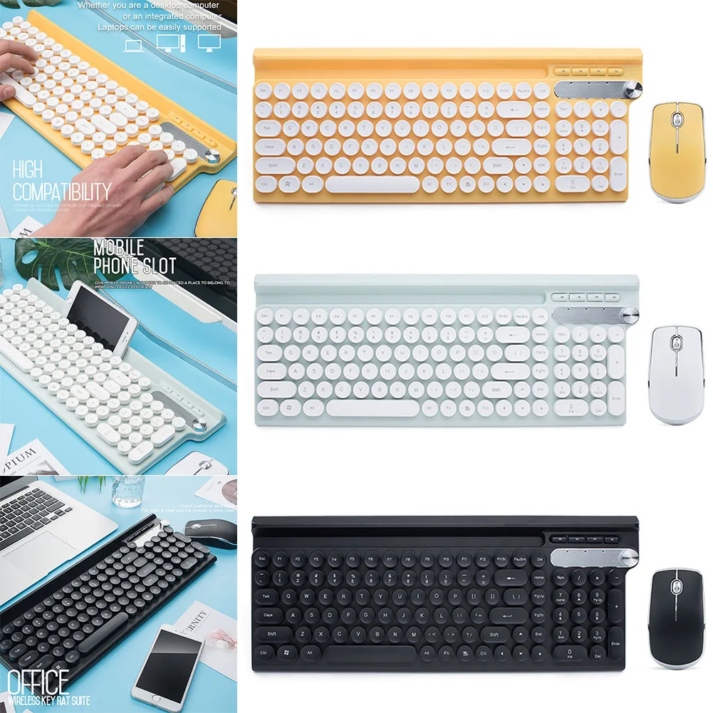 

2019 Rechargeable Wireless Keyboard Mouse Combo with Receiver for Office Home Gaming Teclado X-Best