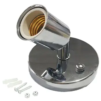 

E27 Bulb Holder Modern Wall Lamps Sconces 180 Degrees Rotation Wall Lights Decor For Bar Restaurant Home Q0KF