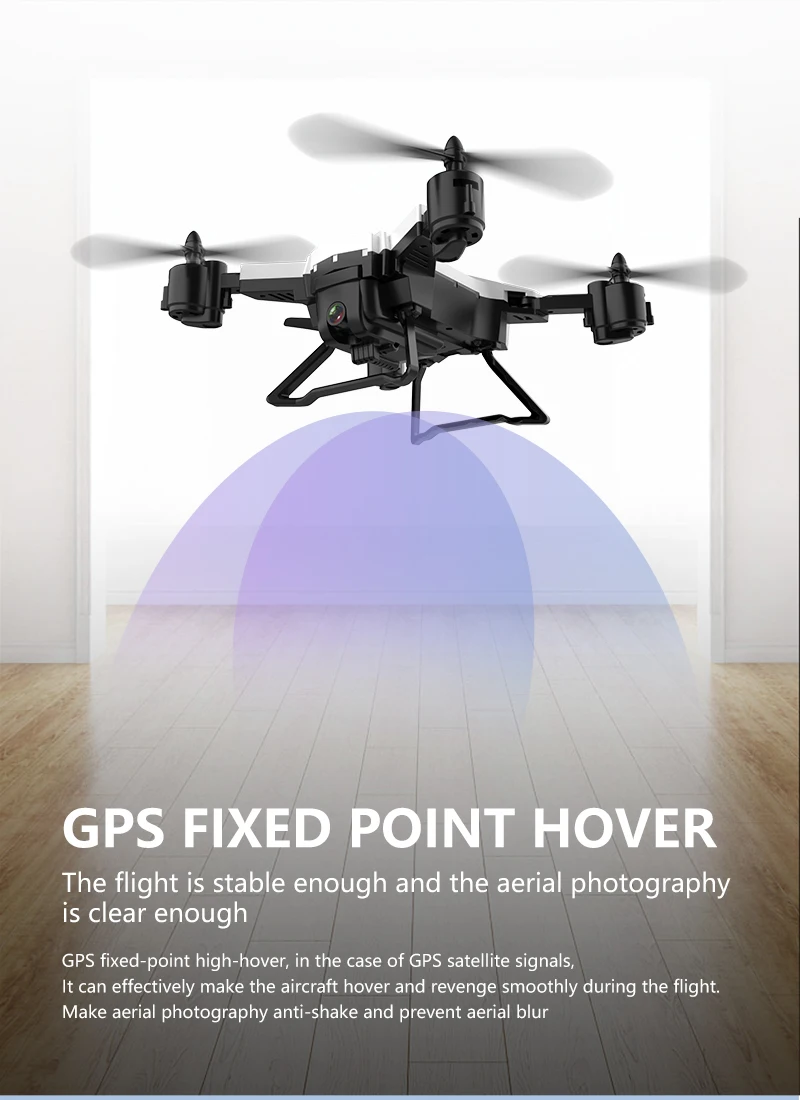 2019 Дрон с GPS 4K RC вертолет камерой 5G wifi FPV селфи Профессиональный Квадрокоптер 2000