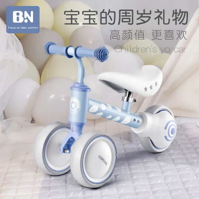 Doki Toy Baby Balance Slide Car Baby Walkers Slide 1 To 3 Years Old Children Walk Car Birthday Gift Popular  Tricycle 2021 New 2
