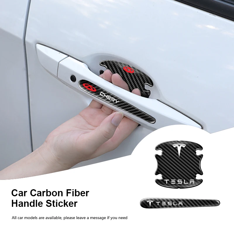 8pcs Car Door Security Protection Handle Stickers for Subarus Forester