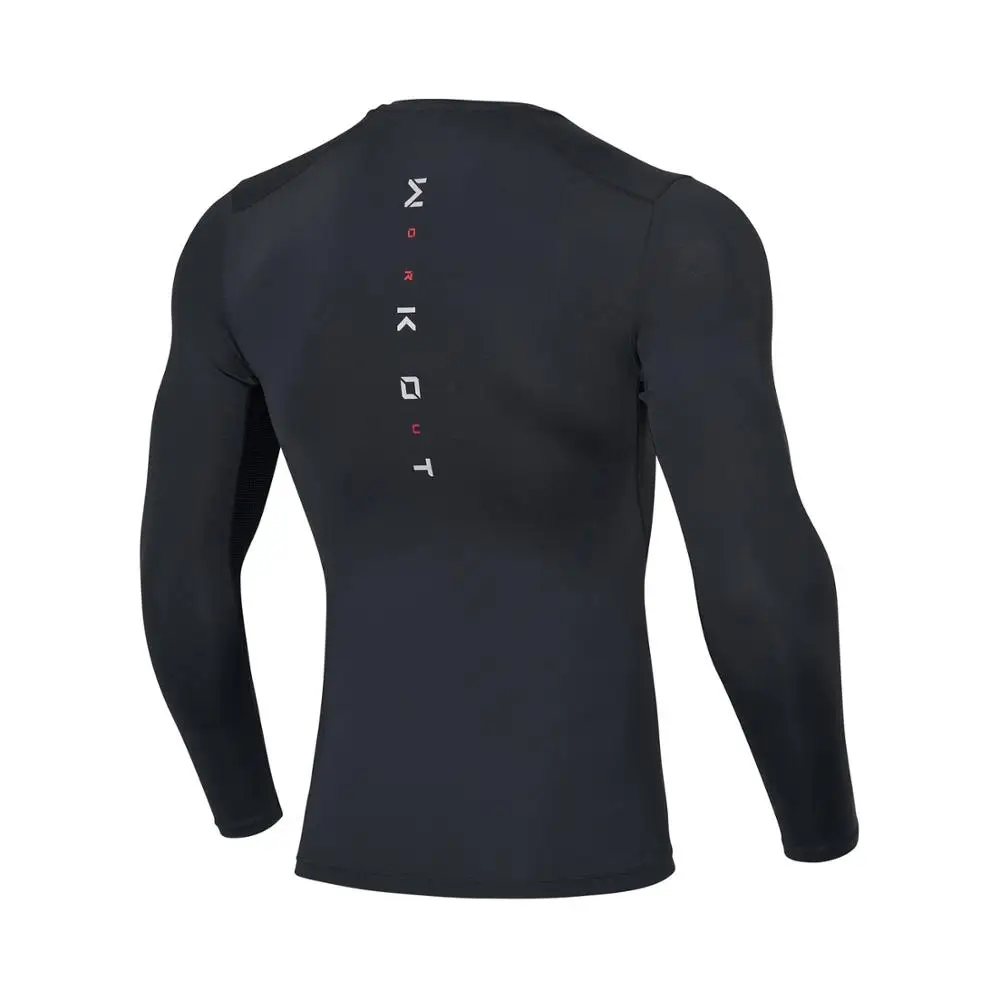 Li-Ning, мужская тренировочная серия, базовый слой, 88% нейлон, 12% спандекс, подкладка, облегающая, длинный рукав, спортивные футболки, AUDP063 COND19