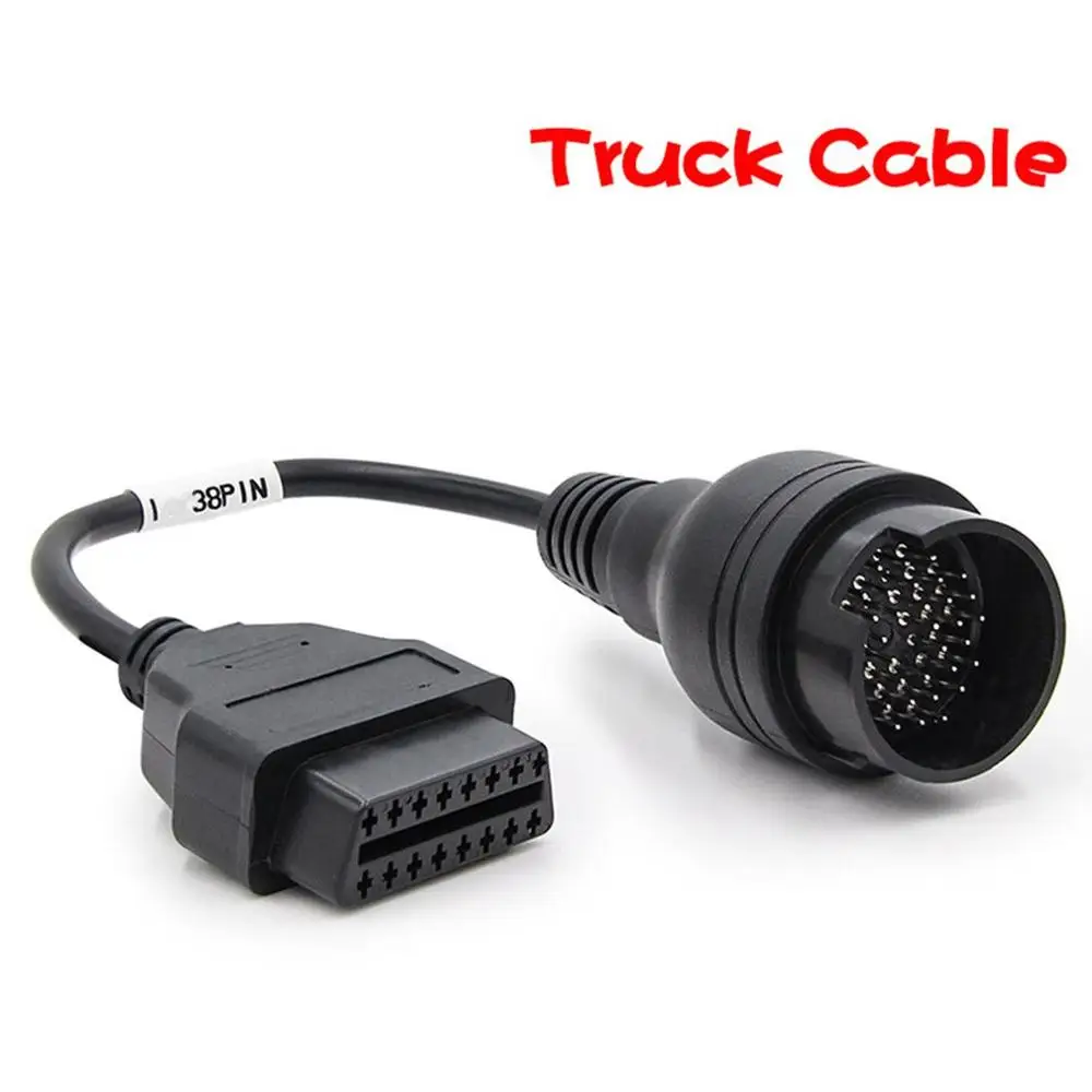 Кабель для тележки OBD1 к OBD2 для Ивеко 38Pin штекер к OBD2 16Pin Кабель-адаптер
