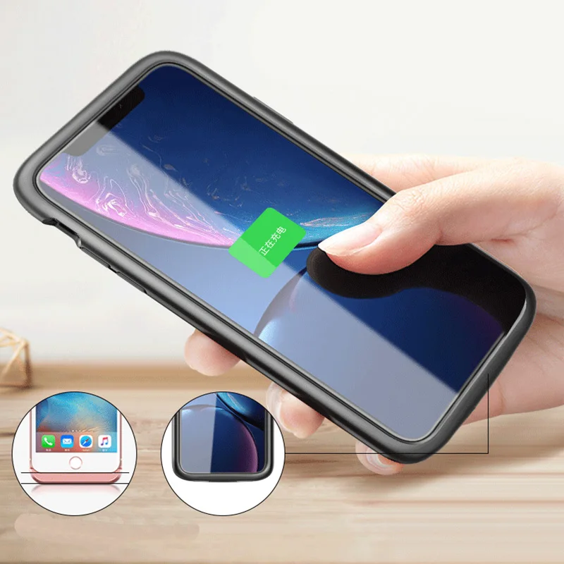 Чехол для зарядного устройства для iphone 11 pro max 4800/5000 мАч, внешний аккумулятор, портативный чехол для iphone 11 11pro, чехол для телефона