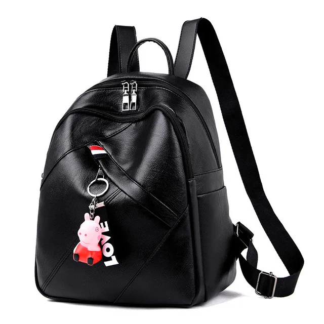 

Backpack female 2020 new fashion Korean version wild travel backpack simple soft leather ladies bag large capacity tide shoulder