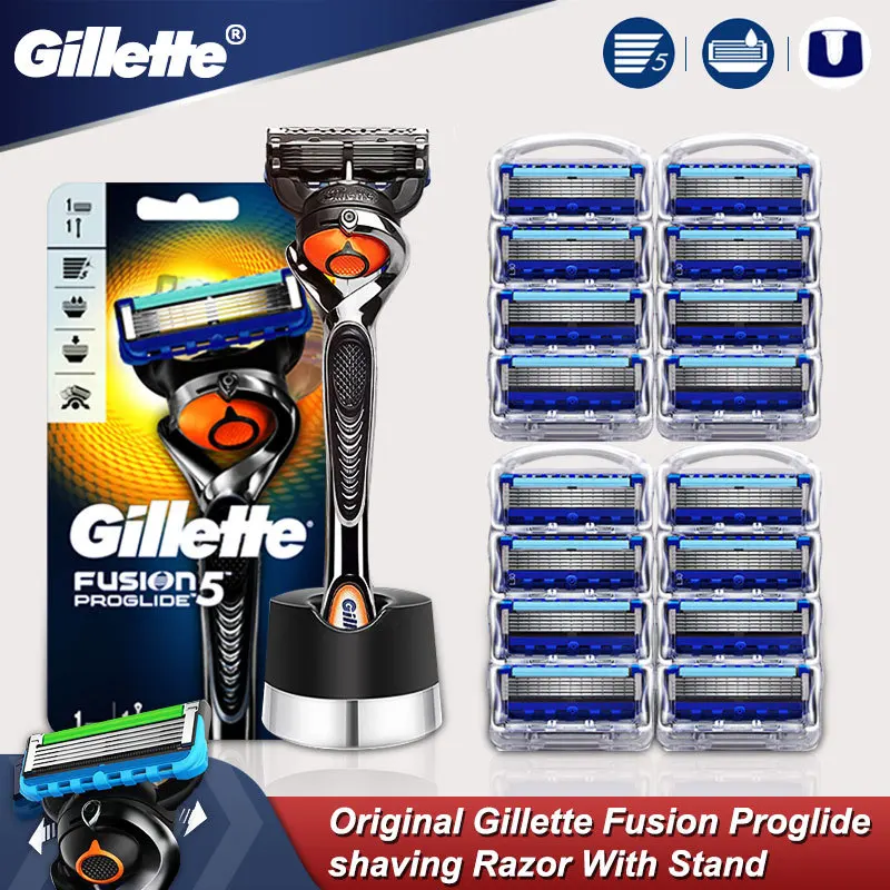 Прямая Безопасная бритва Gillette Fusion 5 Proglide для мужчин бритвенная машина с лезвиями