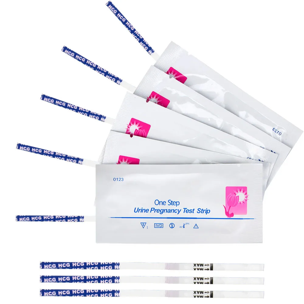 IKOKY Women HCG Early Testing Kits Home Private 20Pcs Urine Measuring 99% Accuracy Early Pregnancy Test Strips