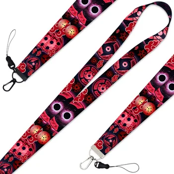 

1pcs Naruto Anime Funny Lanyard Keychain For Keys Badge ID Mobile Phone Key Rings Women Neck Straps Accessories