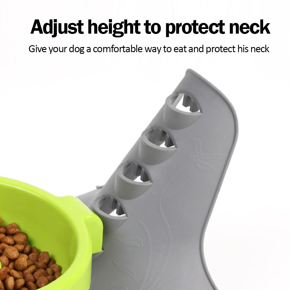 Adjustable Pet Cat Bowl Anti Choke Dog Bowl Stacking Design Cervical Spine Protectionslow Food Bowl Cat 5
