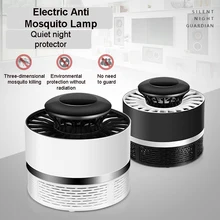 Противомоскитные лампы USB Электрический фотокатализатор бесшумный домашний уличный светодиодный ловушка для насекомых Zapper ловушка без излучения