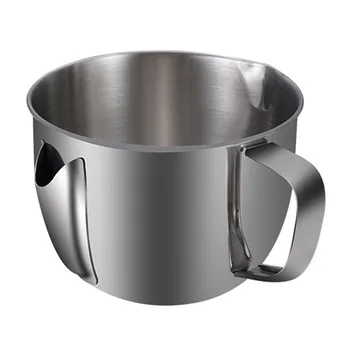 

Pot Handle Kitchen Cooking Oil Separating Bowl Filter FAT Gravy Tool Soup Stainless Steel Divided Home Strainer